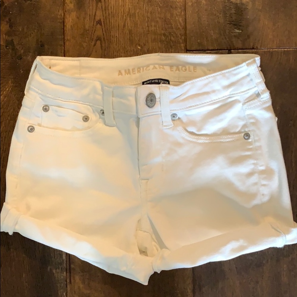 American Eagle white next level stretch shorts